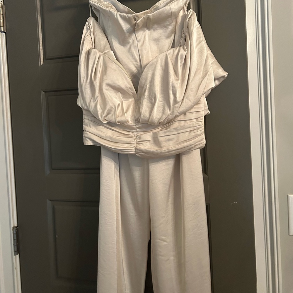 Fabrik satin/silk Pants set